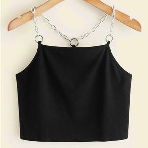 SHEIN O-RING CHAIN STRINGS TOP
